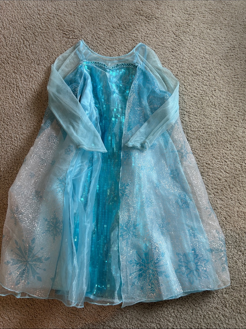 Disney Frozen Elsa Girls Halloween Dress up costume - 7/8
